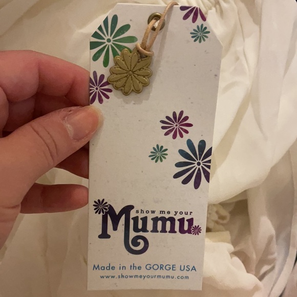 Show Me Your Mumu Hacienda Maxi Dress white NWT S - Picture 5 of 5